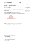 2.5 – The Normal Distribution Name Example 2: Finding the z