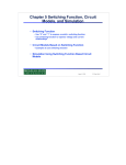 Chapter 5 Switching Function, Circuit Models, and Simulation