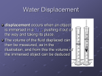 water displacement _ Matter