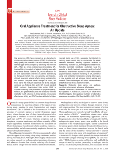 Oral Appliance Treatment for Obstructive Sleep Apnea: An Update