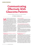 Communicating Effectively With Glaucoma Patients