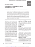 Systemic Delivery of a miR34a Mimic as a Potential Therapeutic for