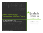 Strategic Development of Pharmaceutical Solid Form Patents