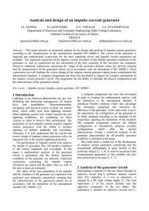 Analysis and design of an impulse current generator