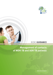 Management of contacts of MDR TB and XDR TB patients