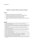 Module # 3 – Pulmonary Embolus / Deep Vein Thrombosis