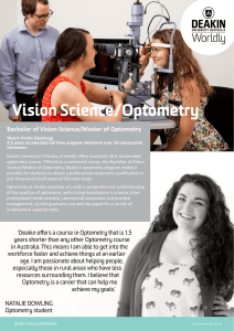 Vision Science/Optometry