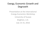 Ayres, Bob – Exergy, economic growth and degrowth