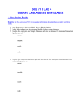 Create and Access Databases