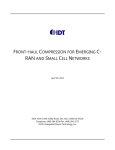 Front-haul Compression for Emerging C