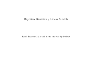 Bayesian Gaussian / Linear Models