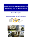 Course description: Introduction to Infectious Disease Modelling and