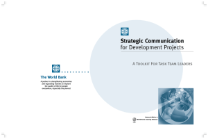 Strategic Communication for Development Projects