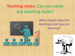 Teaching styles PP