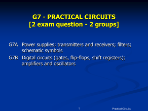 G7 - PRACTICAL CIRCUITS [2 exam question - 2 groups]