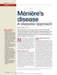 Ménière`s disease A stepwise approach