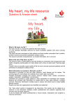 Heart health resources - My heart, my life e