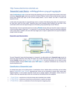 Classification of Sequential Logic