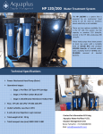 HP 120/200 Water Treatment System Technical Specifications