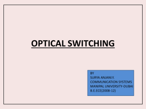 optical switching - 123SeminarsOnly.com