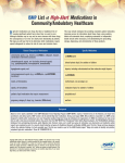 ISMP List of High-Alert Medications in Community/Ambulatory