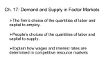 Markets for Factors of Production