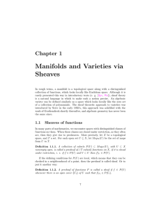Manifolds and Varieties via Sheaves