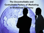 The Uncontrollable and Controllable Factors of Marketing in