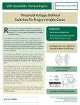 16A005 - Threshold Voltage-Defined Switches for Programmable