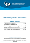 Patient Preparation Instructions