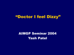 Doctor I feeling Dizzy - ACM