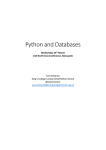 Working with databases with Python