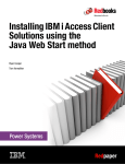 Installing IBM Access Client Solutions using the Java Web Start