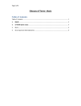 Page 1 of 5 Glossary of Terms- thesis Table of Contents Table of