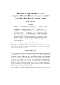 Instructive examples of smooth, complex differentiable and complex