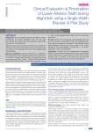 Clinical Evaluation of Proclination of Lower Anterior Teeth