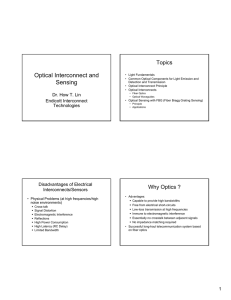 Optical Interconnect and Sensing