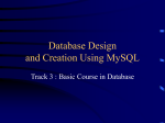 MySQL: Database Design