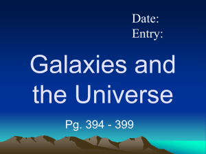 2. Universe and galaxies