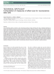 Computation of measures of effect size for neuroscience