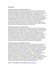 POSITIONS: Postdoctoral Associate in Geometric Data Science We