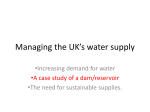 Managing the UK*s water supply