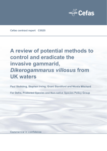 Cefas D villosus control and eradication report final