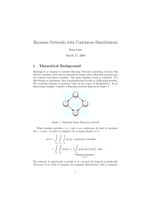 Bayesian Networks with Continious Distributions