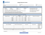 Biological Materials Inventory Form