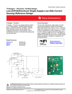 Low-Drift Bidirectional Low-Side Current