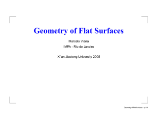 Geometry of Flat Surfaces