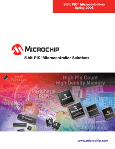 8-bit PIC® Microcontroller Solutions