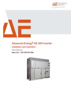 Advanced Energy® AE 500 Inverter