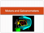 Motors and Galvanometers